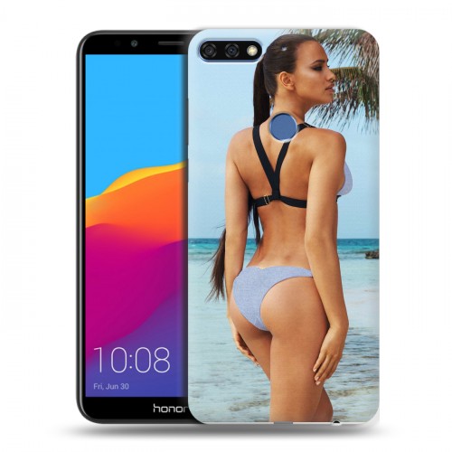 Дизайнерский пластиковый чехол для Huawei Honor 7C Pro Ирина Шейк