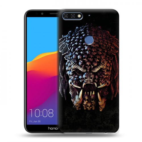 Дизайнерский пластиковый чехол для Huawei Honor 7C Pro Хищник (2018)