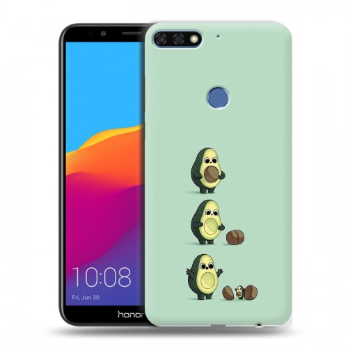 Дизайнерский пластиковый чехол для Huawei Honor 7C Pro Авокадо мама