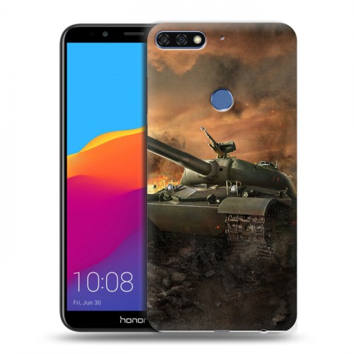 Дизайнерский пластиковый чехол для Huawei Honor 7C Pro Танки