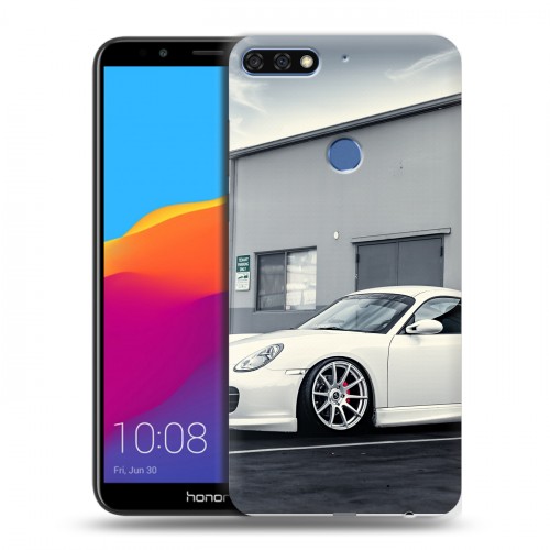 Дизайнерский пластиковый чехол для Huawei Honor 7C Pro Porsche
