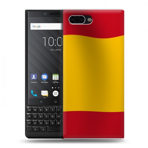 Дизайнерский пластиковый чехол для BlackBerry KEY2 флаг Испании