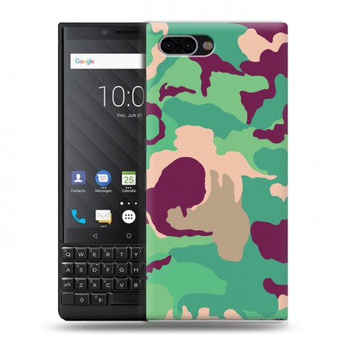 Дизайнерский пластиковый чехол для BlackBerry KEY2 Кислотный камуфляж