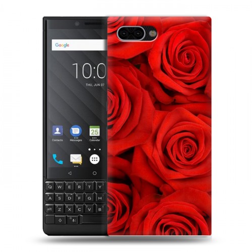 Дизайнерский пластиковый чехол для BlackBerry KEY2 Розы