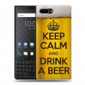 Дизайнерский пластиковый чехол для BlackBerry KEY2 Пузырьки пива