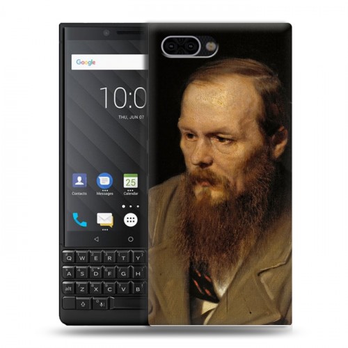 Дизайнерский пластиковый чехол для BlackBerry KEY2 Федор Достоевский