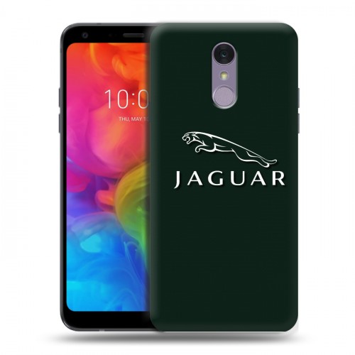 Дизайнерский пластиковый чехол для LG Q7 Jaguar