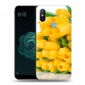 Дизайнерский силиконовый чехол для Xiaomi Mi A2 Тюльпаны