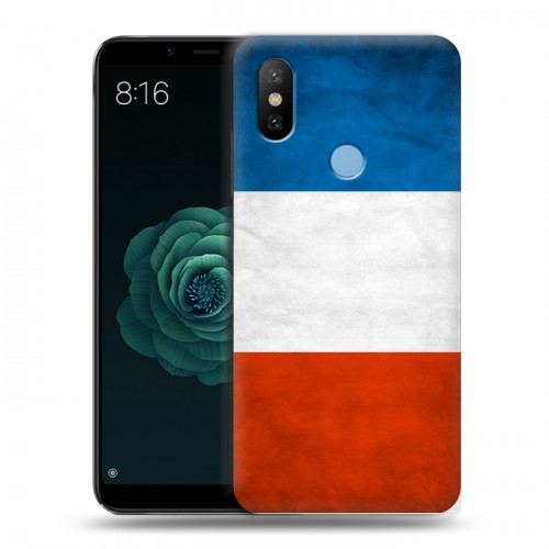 Дизайнерский силиконовый чехол для Xiaomi Mi A2 Флаг Франции