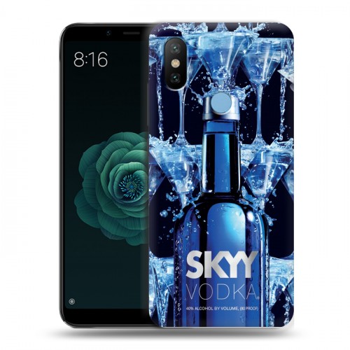 Дизайнерский силиконовый чехол для Xiaomi Mi A2 Skyy Vodka