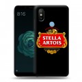 Дизайнерский силиконовый чехол для Xiaomi Mi A2 Stella Artois