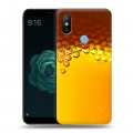 Дизайнерский силиконовый чехол для Xiaomi Mi A2 Пузырьки пива