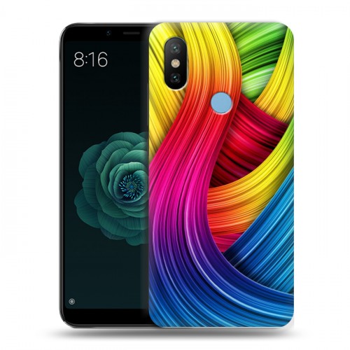 Дизайнерский силиконовый чехол для Xiaomi Mi A2 Геометрия радости