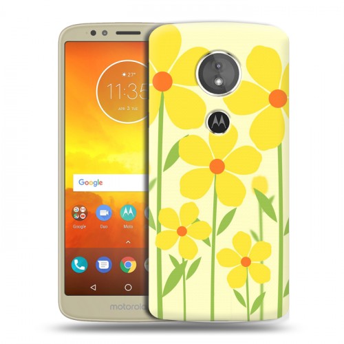 Дизайнерский пластиковый чехол для Motorola Moto E5 Романтик цветы