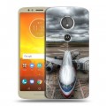 Дизайнерский пластиковый чехол для Motorola Moto E5 самолеты