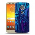 Дизайнерский пластиковый чехол для Motorola Moto E5 Размытые краски