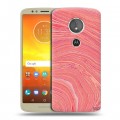 Дизайнерский пластиковый чехол для Motorola Moto E5 Мраморные узоры