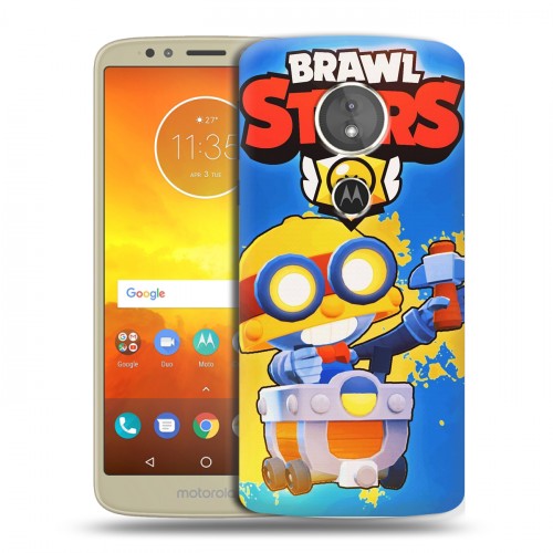 Дизайнерский силиконовый чехол для Motorola Moto E5 Brawl Stars