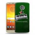 Дизайнерский пластиковый чехол для Motorola Moto E5 Heineken