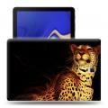 Дизайнерский силиконовый чехол для Samsung Galaxy Tab S4 Леопард