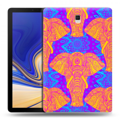 Дизайнерский силиконовый чехол для Samsung Galaxy Tab S4 слоны