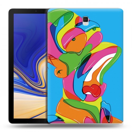 Дизайнерский силиконовый чехол для Samsung Galaxy Tab S4 Симпсоны