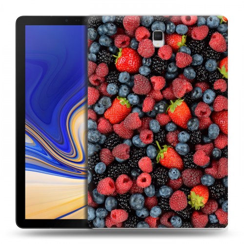 Дизайнерский силиконовый чехол для Samsung Galaxy Tab S4 Ягоды