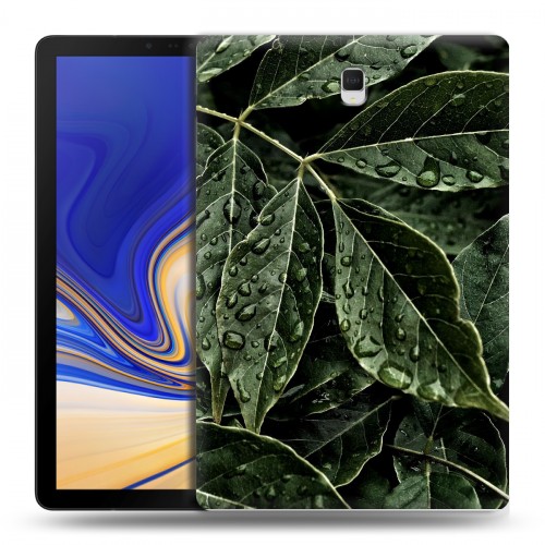 Дизайнерский силиконовый чехол для Samsung Galaxy Tab S4 Нуарные листья