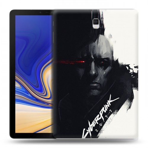 Дизайнерский силиконовый чехол для Samsung Galaxy Tab S4 Cyberpunk 2077