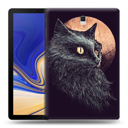 Дизайнерский силиконовый чехол для Samsung Galaxy Tab S4 Мистические кошки