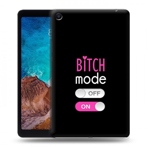 Дизайнерский силиконовый чехол для Xiaomi Mi Pad 4 Plus Минимализм на черном