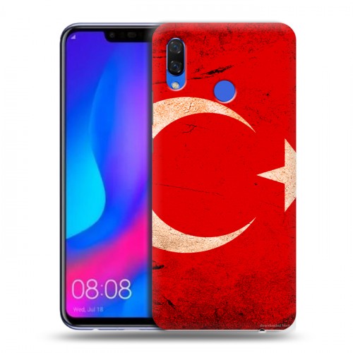 Дизайнерский пластиковый чехол для Huawei Nova 3 Флаг Турции