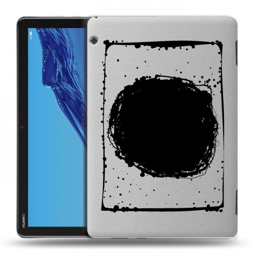 Полупрозрачный дизайнерский силиконовый чехол для Huawei MediaPad T5 Абстракции