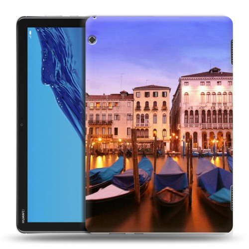 Дизайнерский силиконовый с усиленными углами чехол для Huawei MediaPad T5 венеция