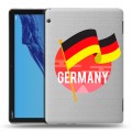 Полупрозрачный дизайнерский пластиковый чехол для Huawei MediaPad T5 Флаг Германии