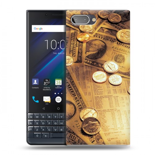 Дизайнерский пластиковый чехол для BlackBerry KEY2 LE Текстуры денег