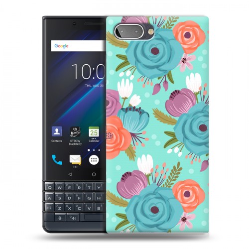 Дизайнерский пластиковый чехол для BlackBerry KEY2 LE Причудливые цветы