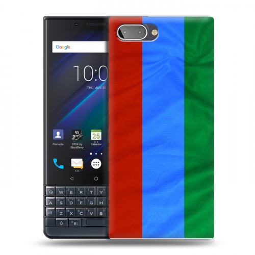 Дизайнерский пластиковый чехол для BlackBerry KEY2 LE Флаг Дагестана
