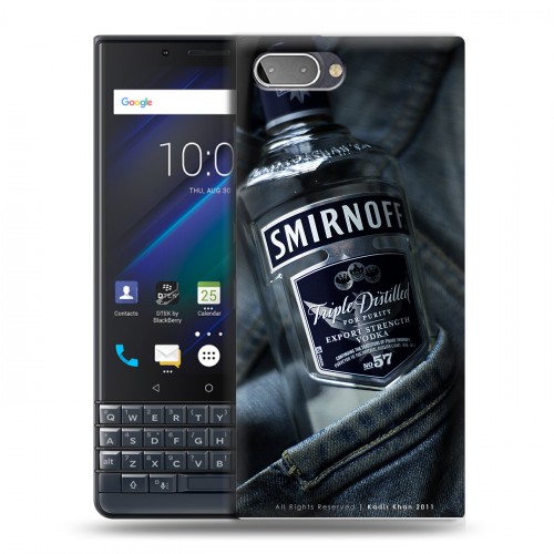 Дизайнерский пластиковый чехол для BlackBerry KEY2 LE Smirnoff