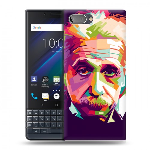 Дизайнерский пластиковый чехол для BlackBerry KEY2 LE Альберт Эйнштейн
