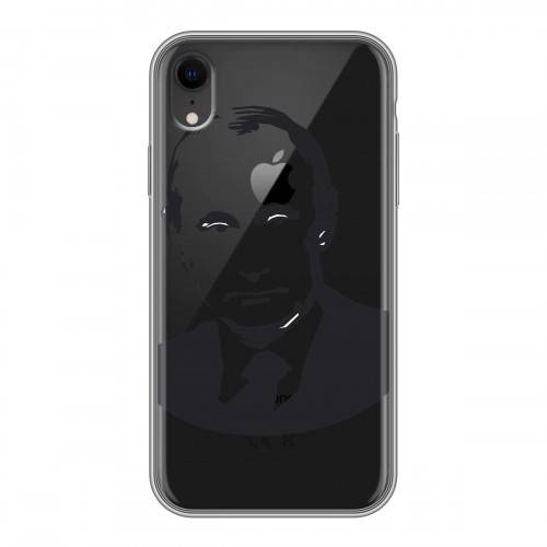 Полупрозрачный дизайнерский пластиковый чехол для Iphone Xr В.В.Путин 