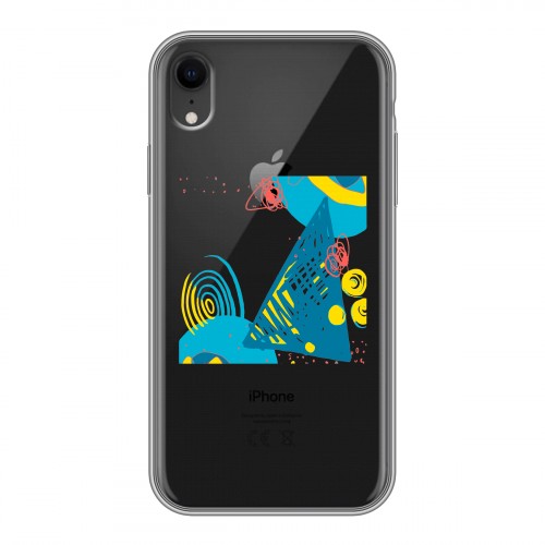 Полупрозрачный дизайнерский пластиковый чехол для Iphone Xr Абстракции 3