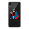 Полупрозрачный дизайнерский силиконовый чехол для Iphone Xr Абстракции 3