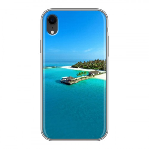 Дизайнерский силиконовый чехол для Iphone Xr пляж