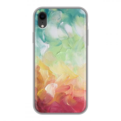 Дизайнерский силиконовый чехол для Iphone Xr Мазки краски