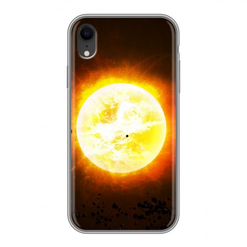 Дизайнерский силиконовый чехол для Iphone Xr Солнце