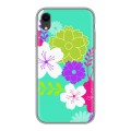 Дизайнерский силиконовый чехол для Iphone Xr Цветы кимоно