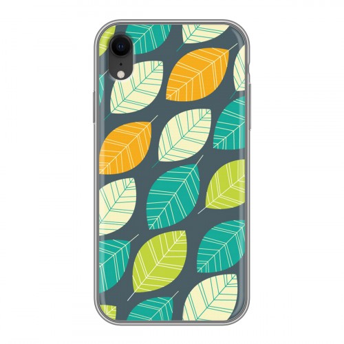 Дизайнерский силиконовый чехол для Iphone Xr Царство листьев