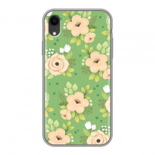 Дизайнерский силиконовый чехол для Iphone Xr Причудливые цветы
