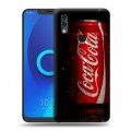 Дизайнерский силиконовый чехол для Alcatel 5V Coca-cola